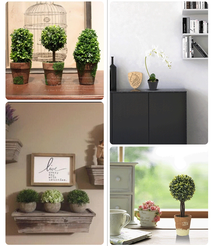 Indah dalam mini pot rumput buatan tiruan tumbuhan tiruan UK untuk dijual