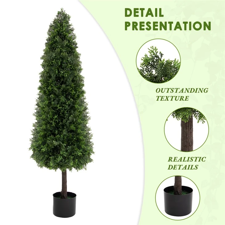 Artificial Beauty Flower Potted Pots Plastic Bonsai