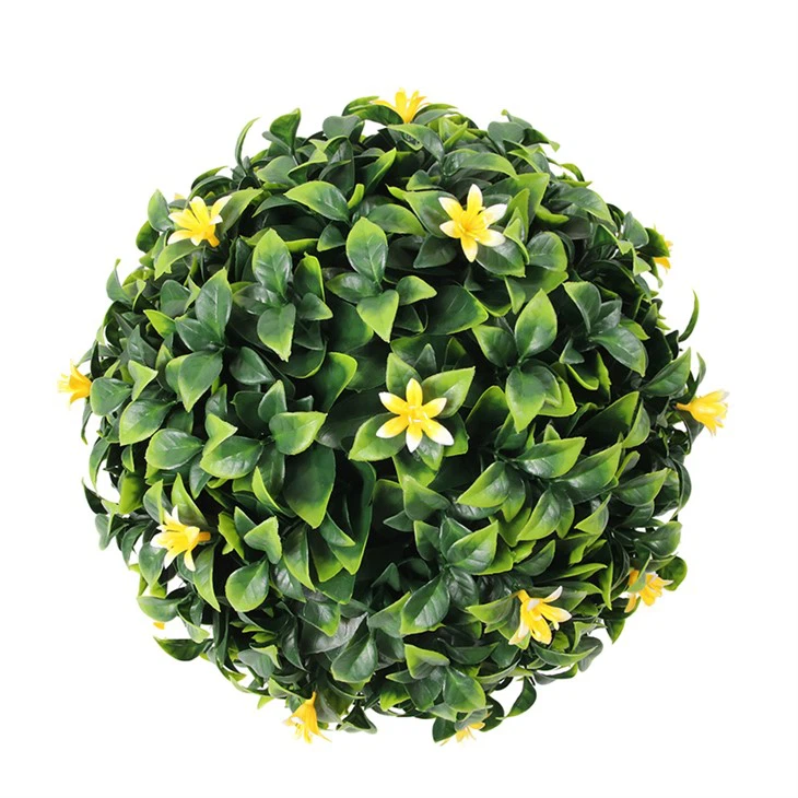 Grass Topiary Boxwood Balls Hanging Wall For Outdoor Decoration